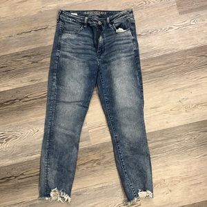 American eagle high rise jegging crop